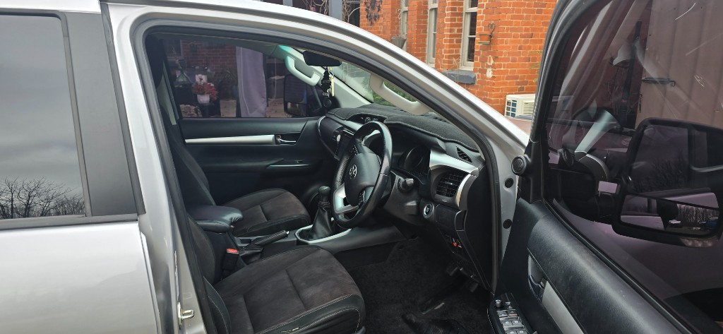 Toyota Hilux interior after detailing